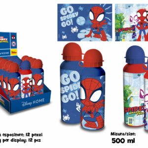 BORRACCIA ALLUMINIO 500 ML SPIDEY